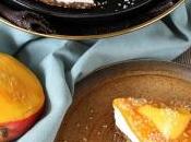 Cheesecake exotique mangue, croûte spéculoos sésame