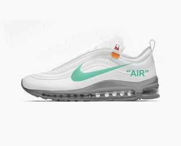 Off White x Nike Air Max 97 Menta & Black/White  
