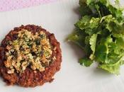 Galettes lentilles-boulgour-sarrasin-épinards croûte d'herbes (Vegan)