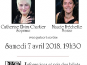 Stabat Mater Pergolesi Charpentier Maison d’opéra concerts Sherbrooke, Elijah Mendelsohn l’École musique Schulich l’Université McGill récital soprano Sylvia Schwartz Fondation Arte Musica