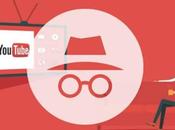 YouTube Android reçoit mode navigation privée.