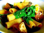 Pâtes rapini, fleur d'ail, saucisse