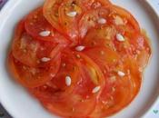 Salade tomates bulbilles d'ail graines Persil (Vegan)