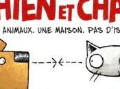 Comme chien chat, deux animaux, maison, d’issue d’Andy Riley