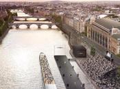 Paris podium flottant Seine pour Fashion Week