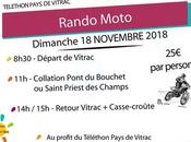 Rando moto Téléthon Pays Vitrac (63), dimanche novembre 2018