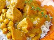 Recette escalope poulet pois chiches curry