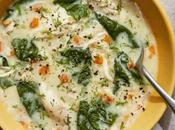 Soupe poulet épinards