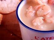 Soupe pommes terre crevettes