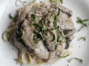 Pâtes champignons crème balsamique