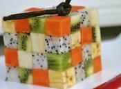 Rubik’s cube fruits, salade fruits design