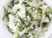 Recette salade concombre yaourt