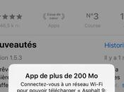 L’App Store augmente limite téléchargement connexion cellulaire
