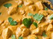 Poulet curry crème fraîche