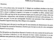 lettre pour arreter option