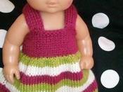 Tricoter robe pour poupée