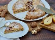 Tarte rustique poires noix