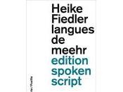 (Anthologie permanente) Heike Fiedler, dossier traductions Jean-René Lassalle