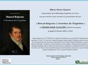 Belgrano trois vies une, conférence l’Ambassade argentine Paris [ici]