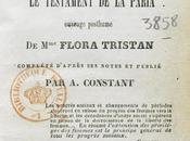 Flora Tristan L'émancipation femme testament paria (1846)