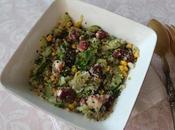 Salade quinoa, concombre poulpe