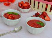 Soupe fraises basilic