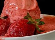 Sorbet fraises (avec sans companion).