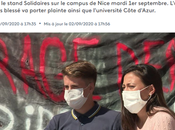 agression fasciste campus Nice #solidaires