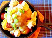 Poutine pommes terre grelots saucisse