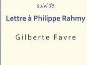 itinéraire avec Rimbaud suivi Lettre Philippe Rahmy, Gilberte Favre