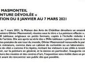 Maison Arts Châtillon exposition Olivier Masmonteil jusqu’au Avril 2021