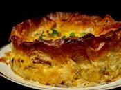 Tourte filo chou-fleur curry d'Ottolenghi. Curried cauliflower cheese pie.