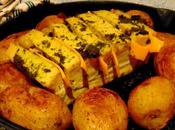Tofu Hasselback avec petites pommes terre