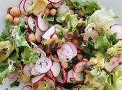 Salade pois chiche radis ciboulette