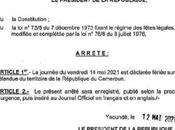 Cameroun Paul BIYA déclare jeudi vendredi fériés chômés