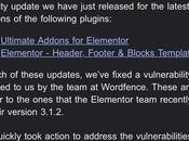 WordPress Ultimate Addons pour vulnérabilité Elementor affecte million
