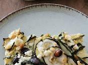 Gratin courgettes curry feta