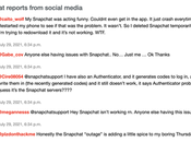 Snapchat panne pour certains utilisateurs américains