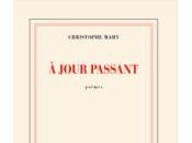 (Note lecture) Christophe Mahy, jour passant, Olivier Vossot