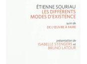 (Notes création), Etienne Souriau, mode d'existence l'oeuvre faire