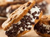 fameux biscuit crème glacée pépites chocolat.