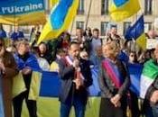 mobilisation continue cotés Ukrainiens France contre guerre abominable Poutine.