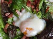 Frisée lardons- oeuf parfait basse température