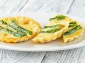 Mini tarte asperges délicieux gâteau pour votre dessert