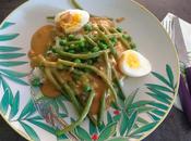 Légumes, œufs sauce curry