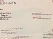 Galerie Forest Divonne Echos Septembre Octobre 2022.