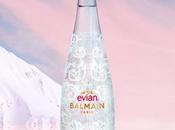 Evian balmain lancement leur bouteille edition limitee signee olivier rousteing