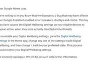 Google avertit utilisateurs l’assistant maison d’un bogue causant chaos
