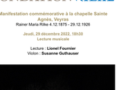 Fondation Rainer-Maria RILKE Jeudi Décembre 2022.