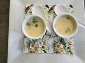 Velouté pommes terre, fromage basilic